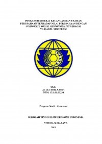 PENGARUH KINERJA KEUANGAN DAN UKURAN PERUSAHAAN TERHADAP NILAI PERUSAHAAN DENGAN CORPORATE SOCIAL RESPONSIBILITY SEBAGAI VARIABEL MODERASI