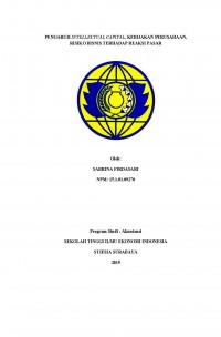 PENGARUH INTELLECTUAL CAPITAL, KEBIJAKAN PERUSAHAAN, RISIKO BISNIS TERHADAP REAKSI PASAR