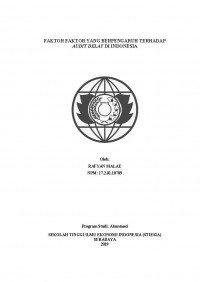 FAKTOR- FAKTOR YANG BERPENGARUH TERHADAP AUDIT DELAY DI INDONESIA