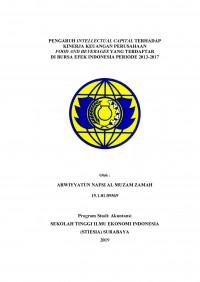 PENGARUH INTELECTUAL CAPITAL TERHADAP KINERJA KEUANGAN PERUSAHAAN FOOD AND BEVERAGES YANG TERDAFTAR DI BEI PERIODE 2013- 2017