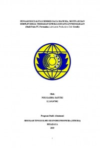 PENGARUH KUALITAS SUMBER DAYA MANUSIA MOTIVASI DAN DISIPLIN KERJA TERHADAP KINERJA KEUANGAN PERUSAHAAN (STUDI PADA PT. PERTAMINA LUBRICANTS PRODUCTION UNIT GRESIK