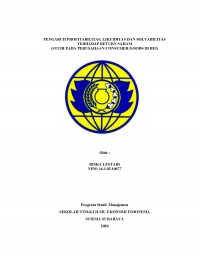 PENGARUH PROFITABILITAS, LIKUIDITAS DAN SOLVABILITAS TERHADAP RETURN SAHAM (STUDI PADA PERUSAHAAN CONSUMER GOODS DI BEI)