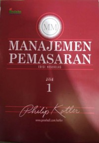 Manajemen Pemasaran. Jil. I. Ed. 11