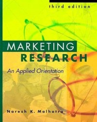 Marketing Research : An Applied Orientation. 3rd Ed.