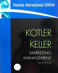 Marketing Management. 13th Ed.