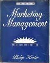 Marketing management. 10th Ed. The Millenium Edition