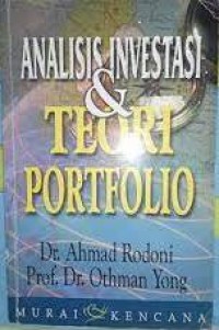 Analisa investasi dan teori portofolio. Ed. 1